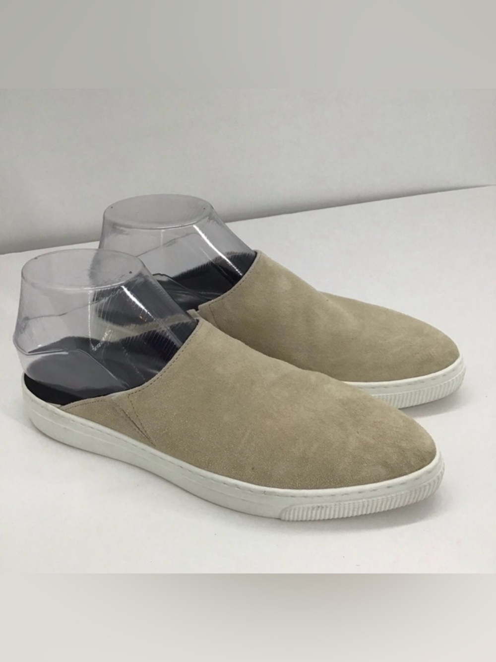 ZCD Montreal Suede Leather Slip-On Sneakers Casual Accent Mules Size 7